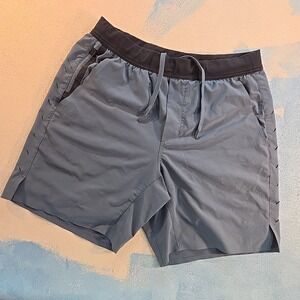 Ten Thousand Mens XL Interval 2in1 Lined Running Shorts Gray 7in Inseam 34in USA